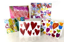 Load image into Gallery viewer, Hearts Fold-Over Notecards