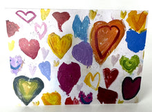 Load image into Gallery viewer, Hearts Fold-Over Notecards