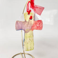 Load image into Gallery viewer, Cross HandBuilt Ornament