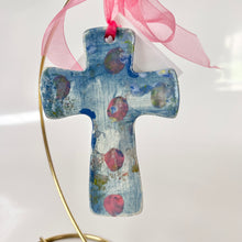 Load image into Gallery viewer, Cross HandBuilt Ornament