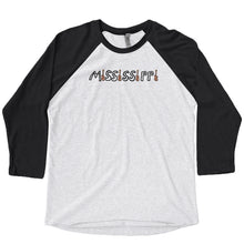 Load image into Gallery viewer, BPS 2026 Mississippi Blues Raglan l Adult Baseball Tee