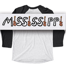 Load image into Gallery viewer, BPS 2026 Mississippi Blues Raglan l Adult Baseball Tee