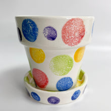 Load image into Gallery viewer, Flower Pot with Saucer Small
