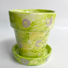Load image into Gallery viewer, Flower Pot with Saucer Small