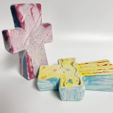 Load image into Gallery viewer, Standing Leaning Cross 4.75"