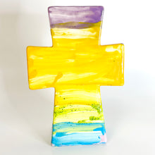 Load image into Gallery viewer, Standing Leaning Cross 4.75"