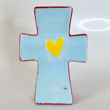 Load image into Gallery viewer, Standing Leaning Cross 4.75"