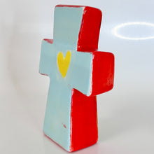 Load image into Gallery viewer, Standing Leaning Cross 4.75"