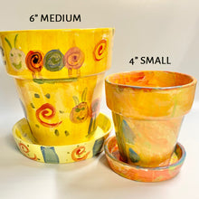 Load image into Gallery viewer, Flower Pot with Saucer Medium