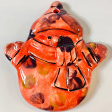 Load image into Gallery viewer, Flat Snowman with Detail Ornament