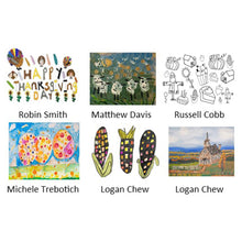 Load image into Gallery viewer, Thanksgiving Placemat Pad | by Michele Trebotich, Logan Chew, Matthew Davis, Russell Cobb, and Robin Smith