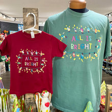 Load image into Gallery viewer, All is Bright Children&#39;s Tee | Artwork by Janet Noel and Russell Cobb
