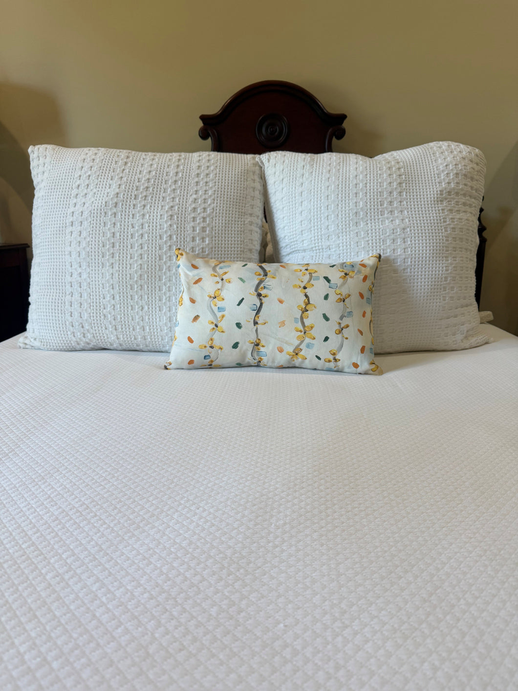 Beauty in Bloom Lumbar Throw Pillow Cover (Charlie Winstead)