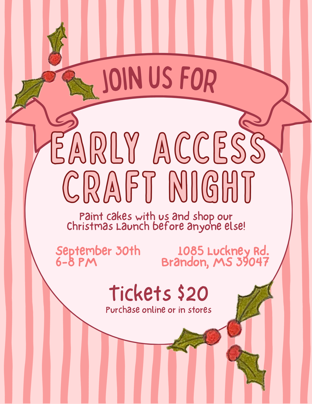 Early Access Craft Night Christmas Launch