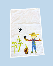 Load image into Gallery viewer, Silly Scarecrow Tea Towel | Artwork by John Carl McKellar
