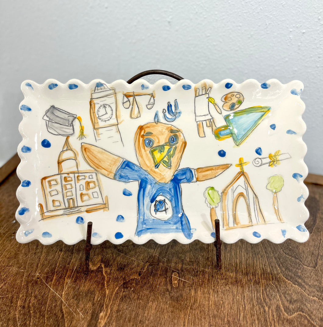 Prayer Breakfast Raffle- Mississippi College inspired Whimsy Ware Platter