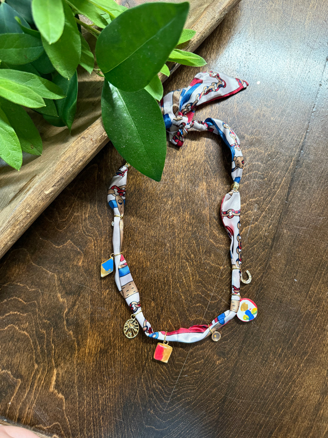 Oxford Charm Bandana Necklace