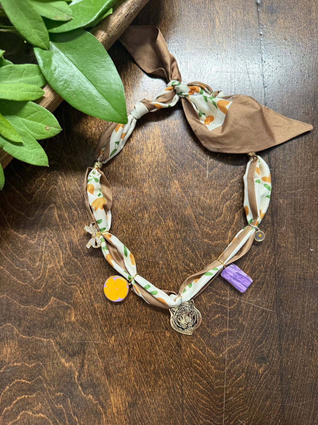 Baton Blush Bandana Necklace
