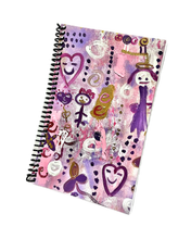 Load image into Gallery viewer, Sugar Plum Scribbles Notebook | by the Women's Group Home

