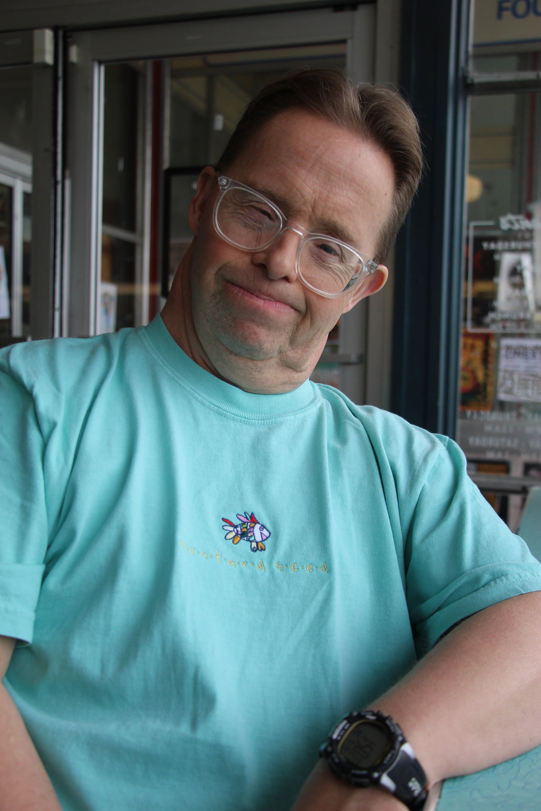 Colorful Catch Embroidered Shirt (Logan Chew)
