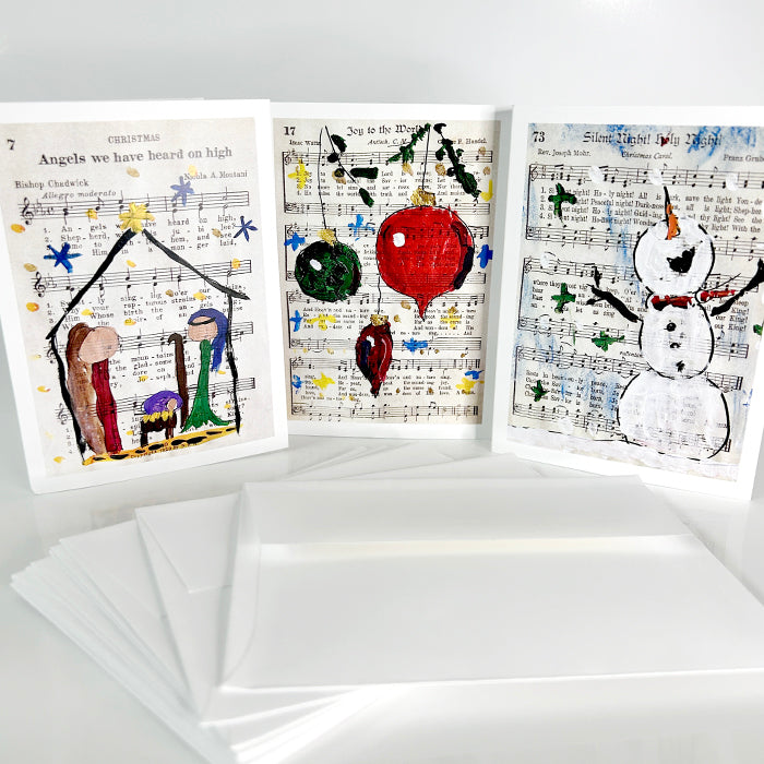 Fold-Over Note Cards | Christmas Hymns
