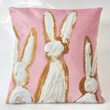 Load image into Gallery viewer, Bunnies Throw Pillow | by Logan Chew
