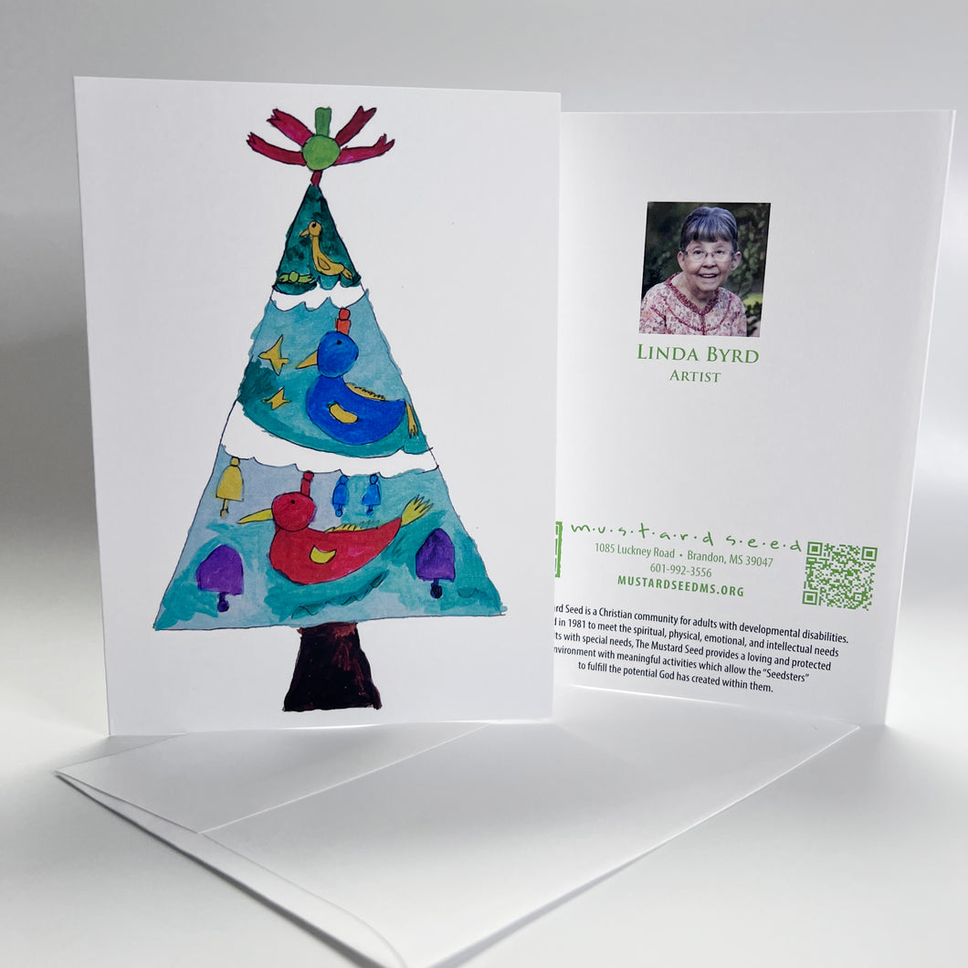 Partridge in a Pear Tree | Christmas Card | by Linda Byrd