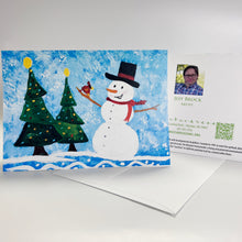Load image into Gallery viewer, Frosty | Christmas Card | by Jeff Brock
