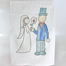 Load image into Gallery viewer, Wedding Day Tea Towel by Russell Cobb
