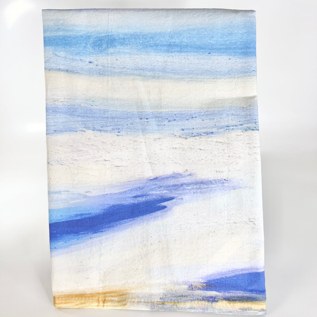 Waves Tea Towel by Lindsay Hamilton
