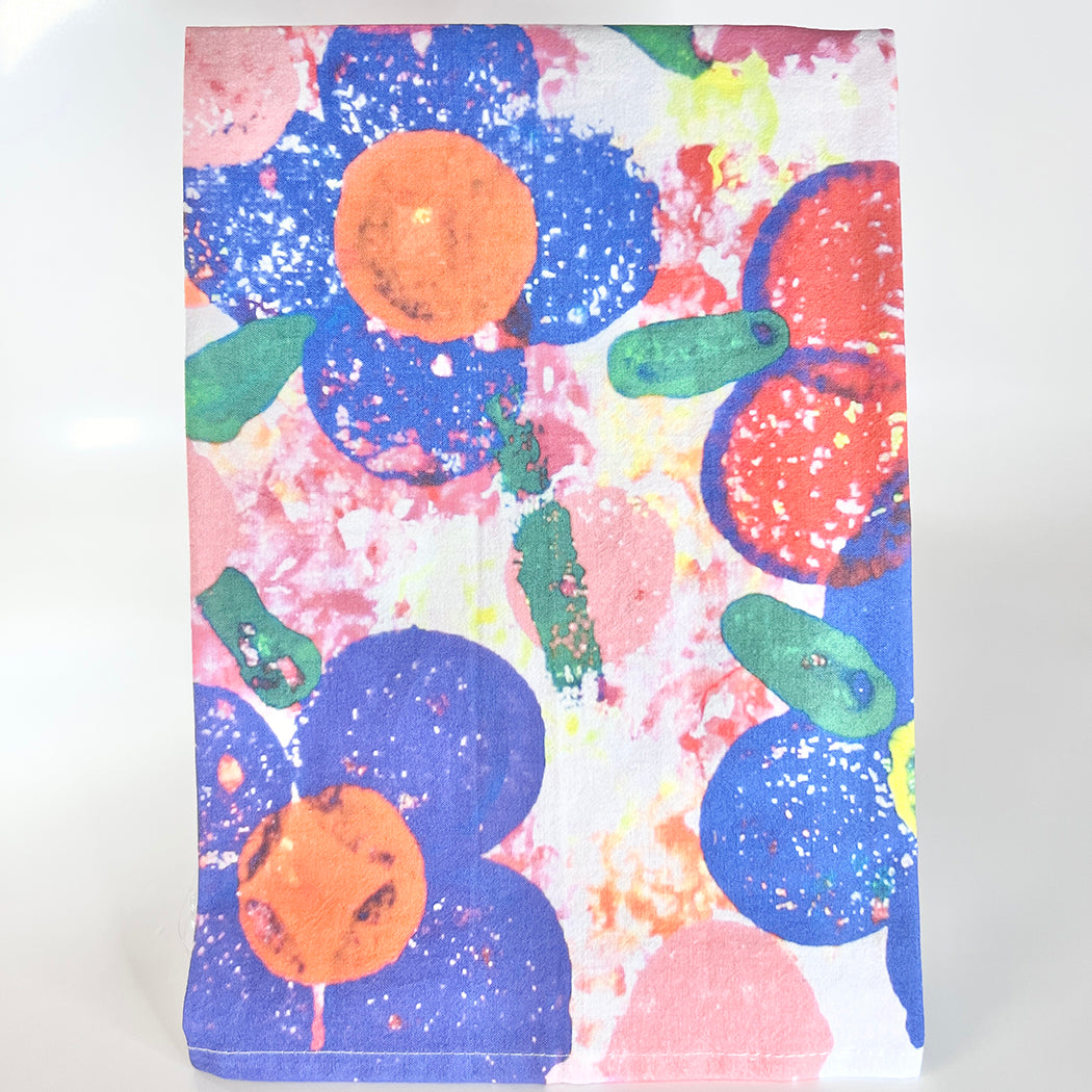 Flowers Tea Towel by Emily Robinson