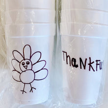 Load image into Gallery viewer, Thanksgiving Styrofoam Cups (Sleeve of 10) by Russell Cobb &amp; Rebecca Bratley

