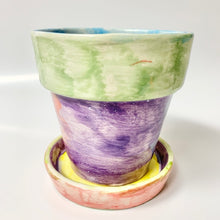 Load image into Gallery viewer, Flower Pot with Saucer Small
