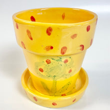 Load image into Gallery viewer, Flower Pot with Saucer Small
