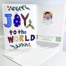 Load image into Gallery viewer, Joy To The World | Christmas Card | by Russell Cobb
