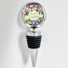 Load image into Gallery viewer, Bottle Stopper | Merry Christmas Wreath | Kristy LaDue
