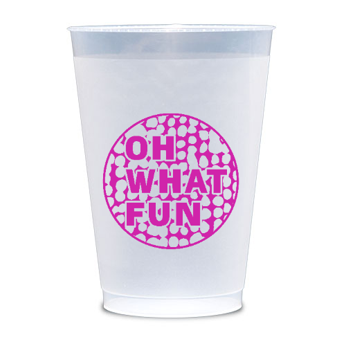 Oh What Fun Plastic Cups (Sleeve of 10) by Emily Olander