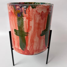 Load image into Gallery viewer, Large Cylinder Planter With Stand
