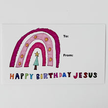 Load image into Gallery viewer, Happy Birthday Jesus Sticker Gift Tag
