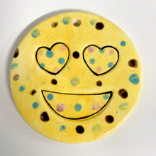 Load image into Gallery viewer, Heart Eye Emoji Ornament

