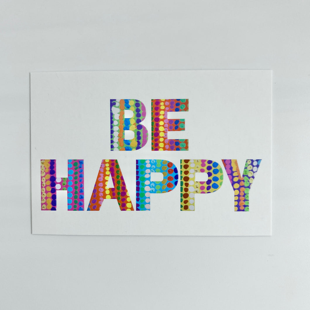 Be Happy Flat Gift Tags | Emily Olander