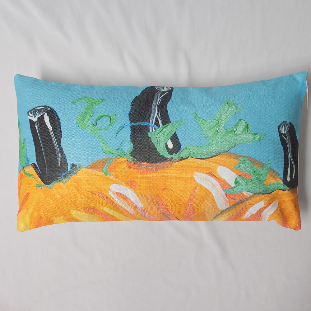 Pumpkin Lumbar Pillow | By Blair Allen