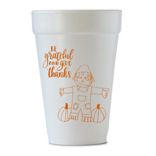 Load image into Gallery viewer, Scarecrow Styrofoam Cups (Sleeve of 10) by Russell Cobb
